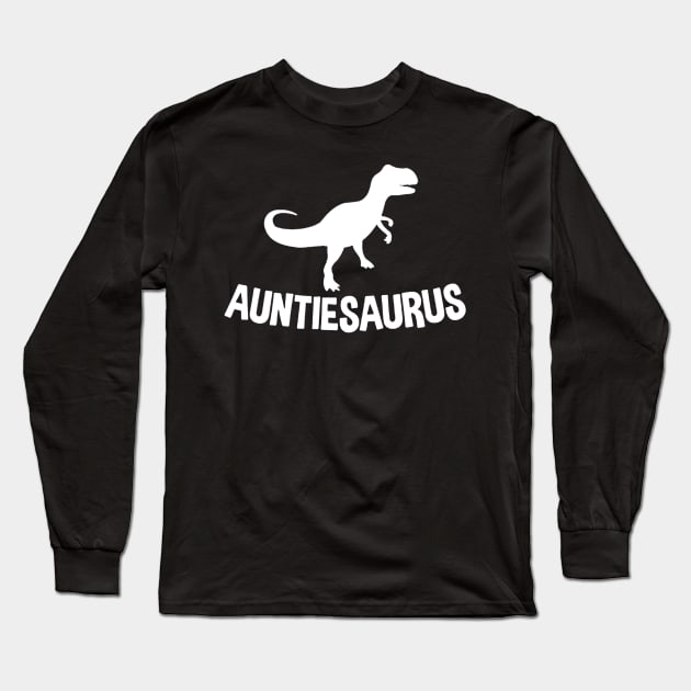 Auntiesaurus Long Sleeve T-Shirt by awalsae